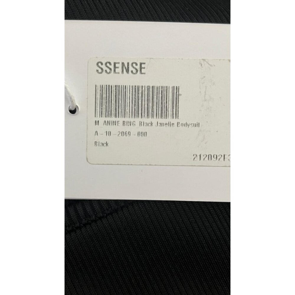 BNWT ANINE BING 'JANELLE' BLACK BODYSUIT - Picture 7 of 8